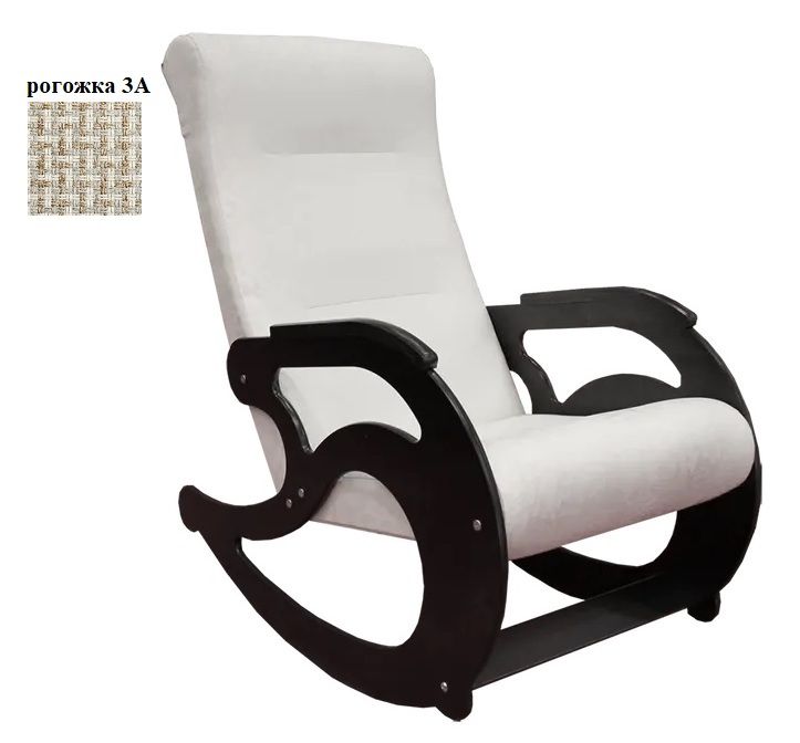 Кресло-качалка венге рогожка 3А