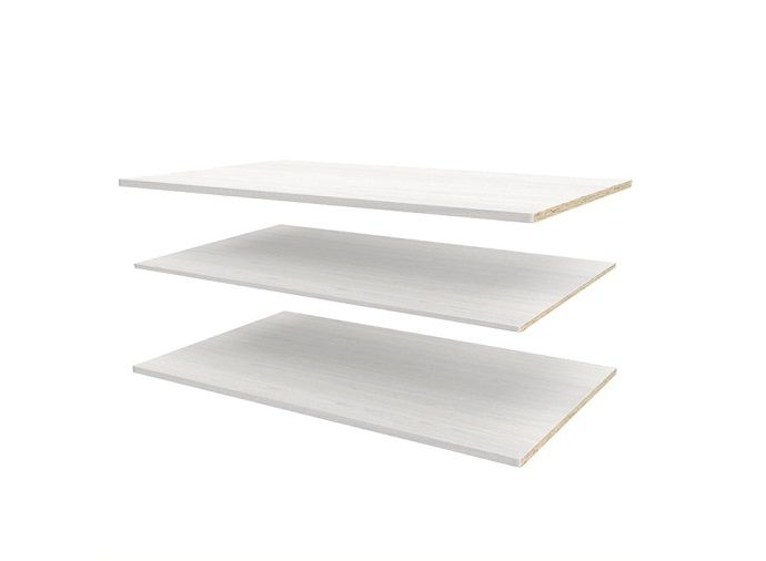 Мебель для спальни "МСП 1" Полки для шкафа двухстворчатого Ясень Анкор светлый