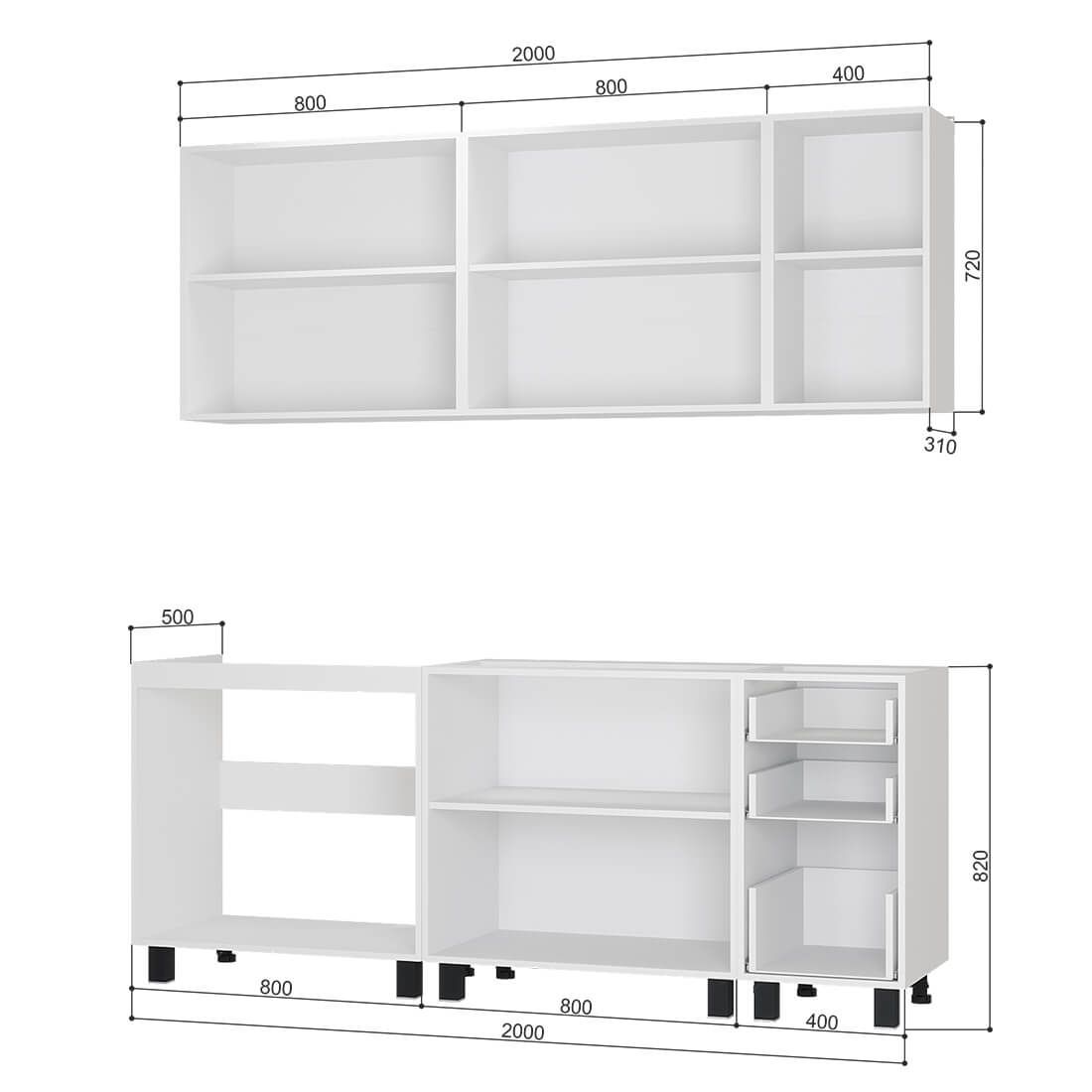 Кухня "Сканди" 2. 0