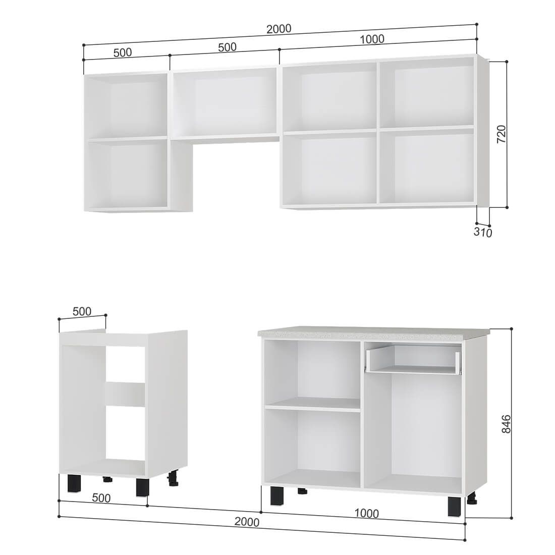 Кухня "Сканди" 2. 0