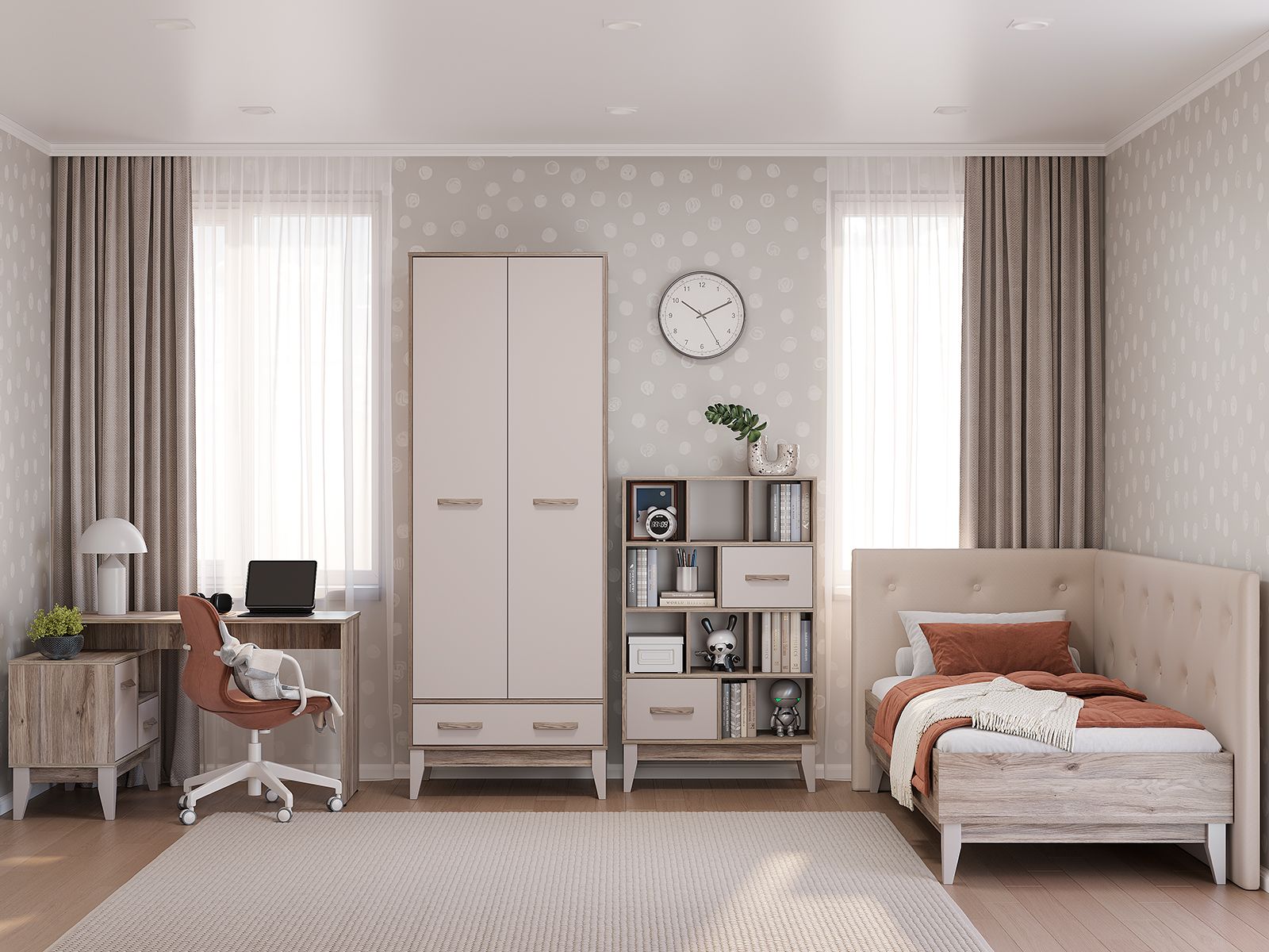 Кровать 0.9 "Скандика"