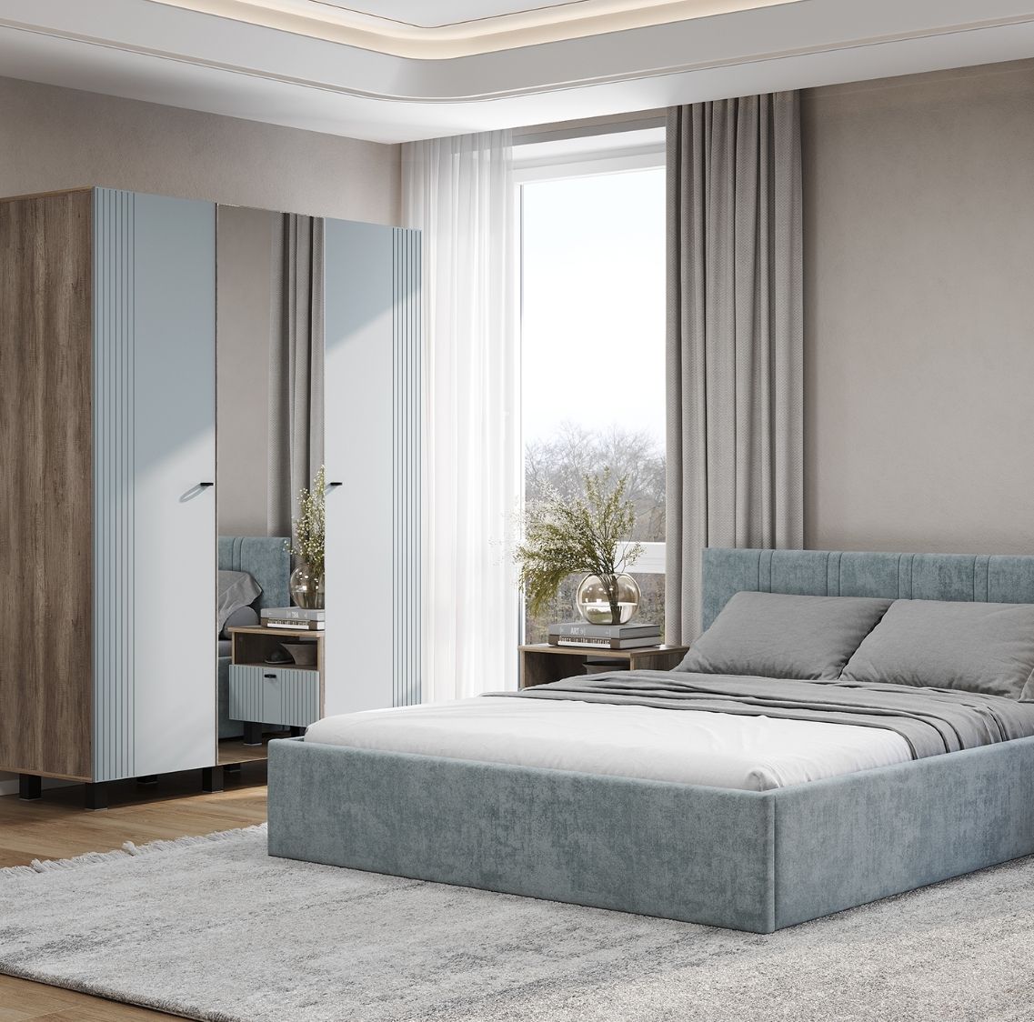 Шкаф 3-х створчатый "Олива" 