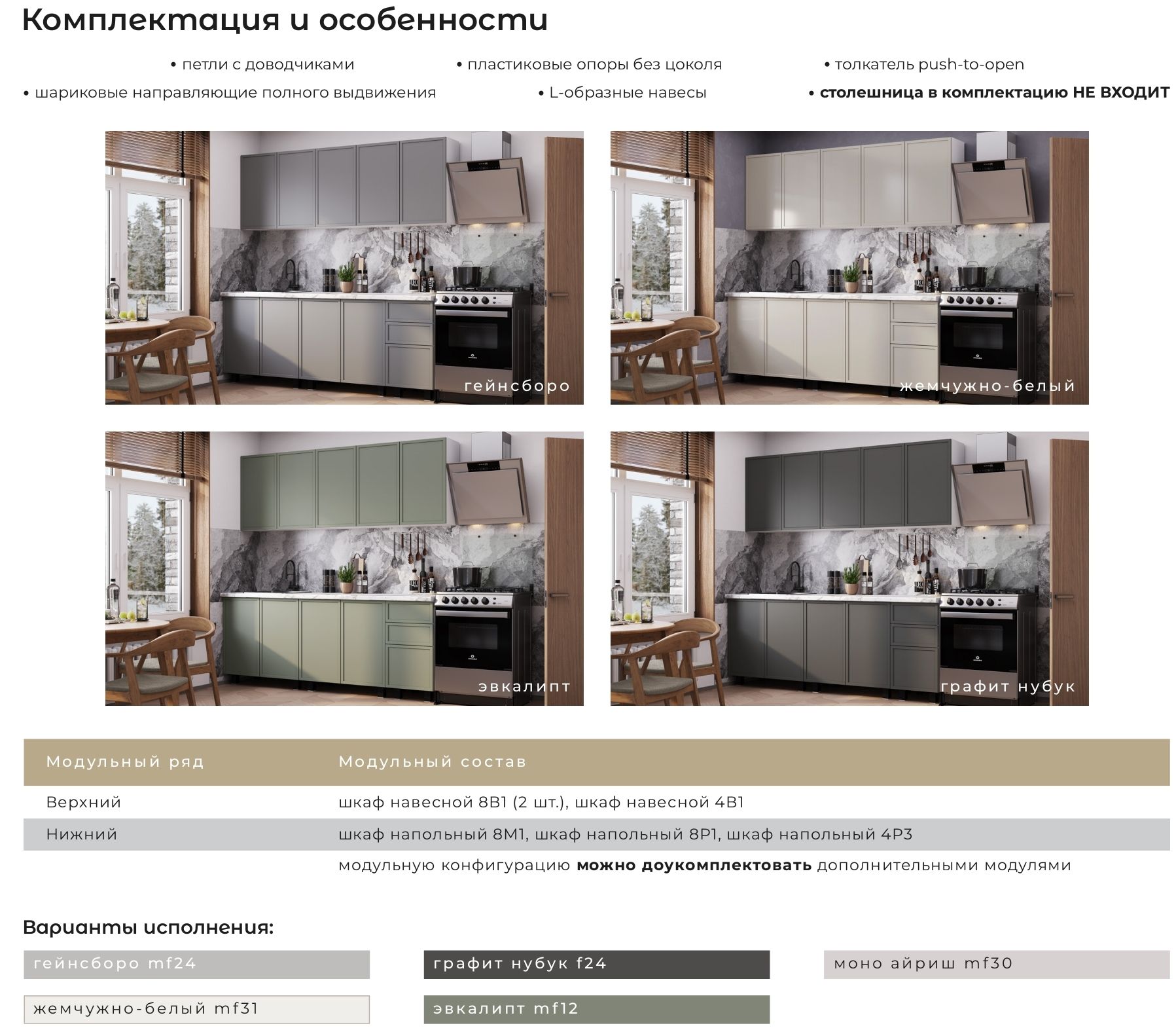 Кухня 2,0 "Астрид"